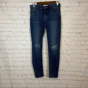 Free People Womens Ripped Distressed Skinny Jeans Size 27